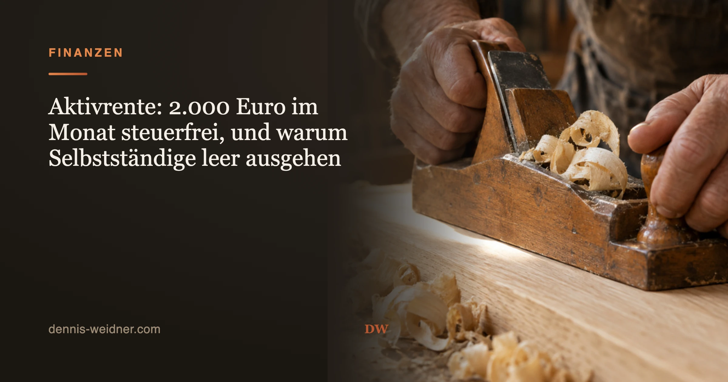 Aktivrente: 2.000 Euro steuerfrei, nicht für Selbstständige