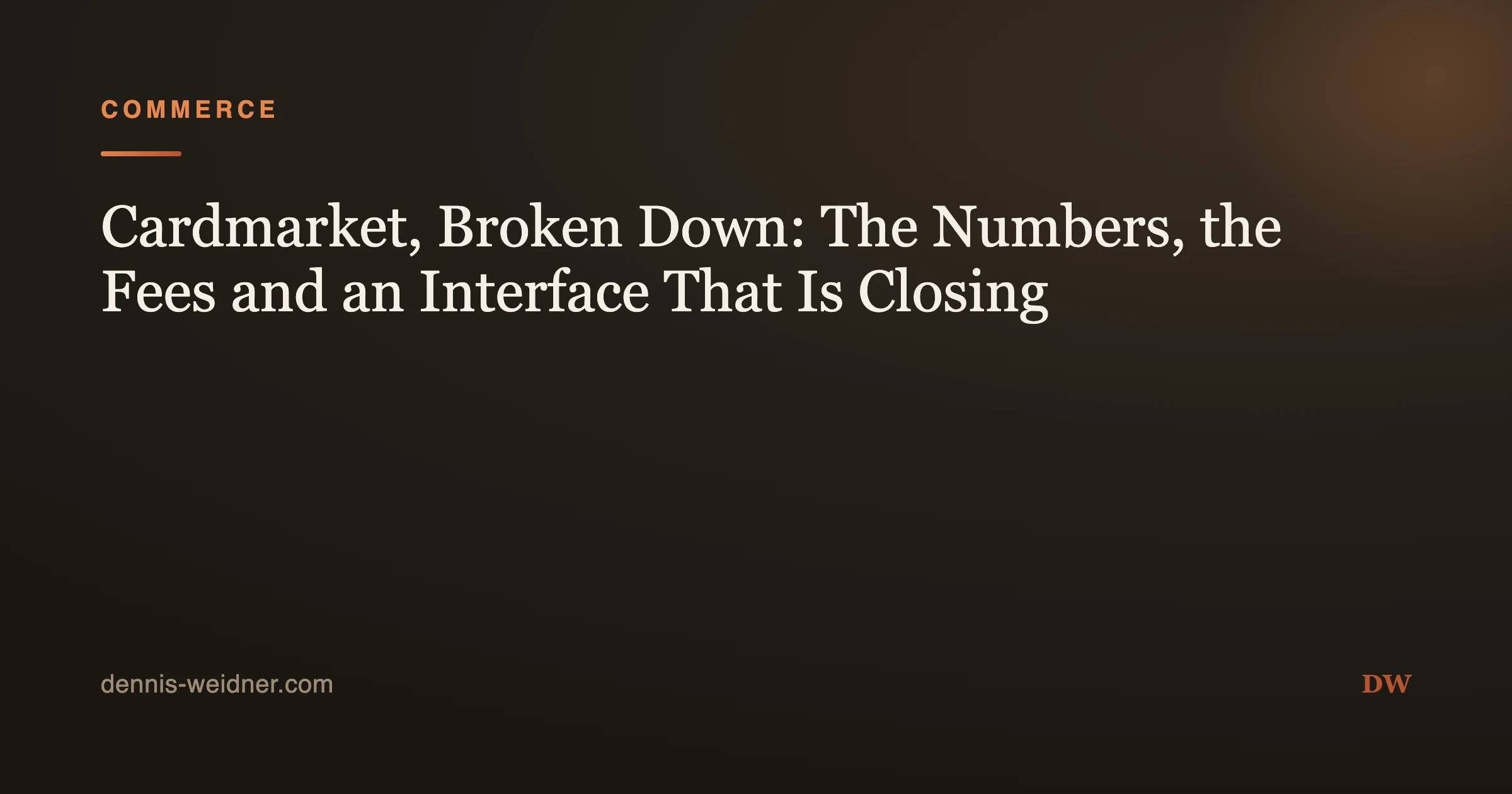 Cardmarket, Broken Down: The Numbers, the Fees and an Interface That Is Closing