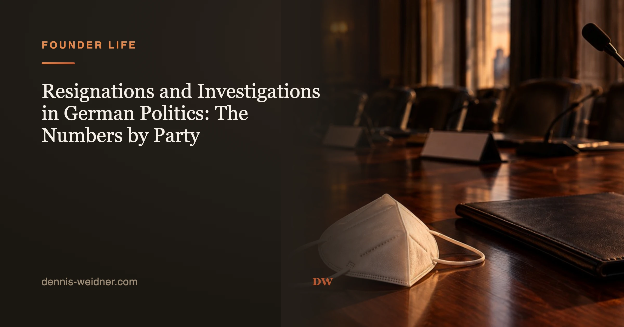 Resignations and Investigations in German Politics: The Numbers by Party