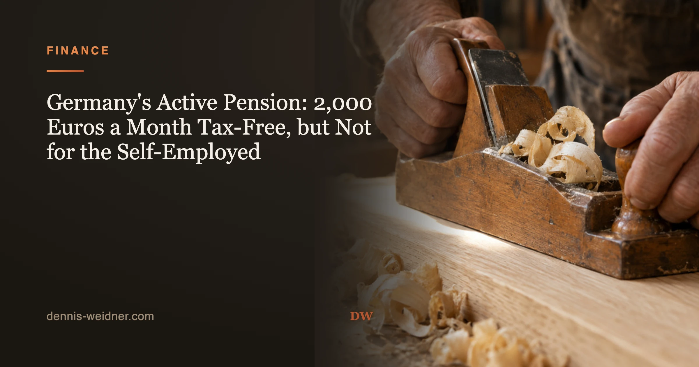 Germany's Active Pension: 2,000 Euros a Month Tax-Free
