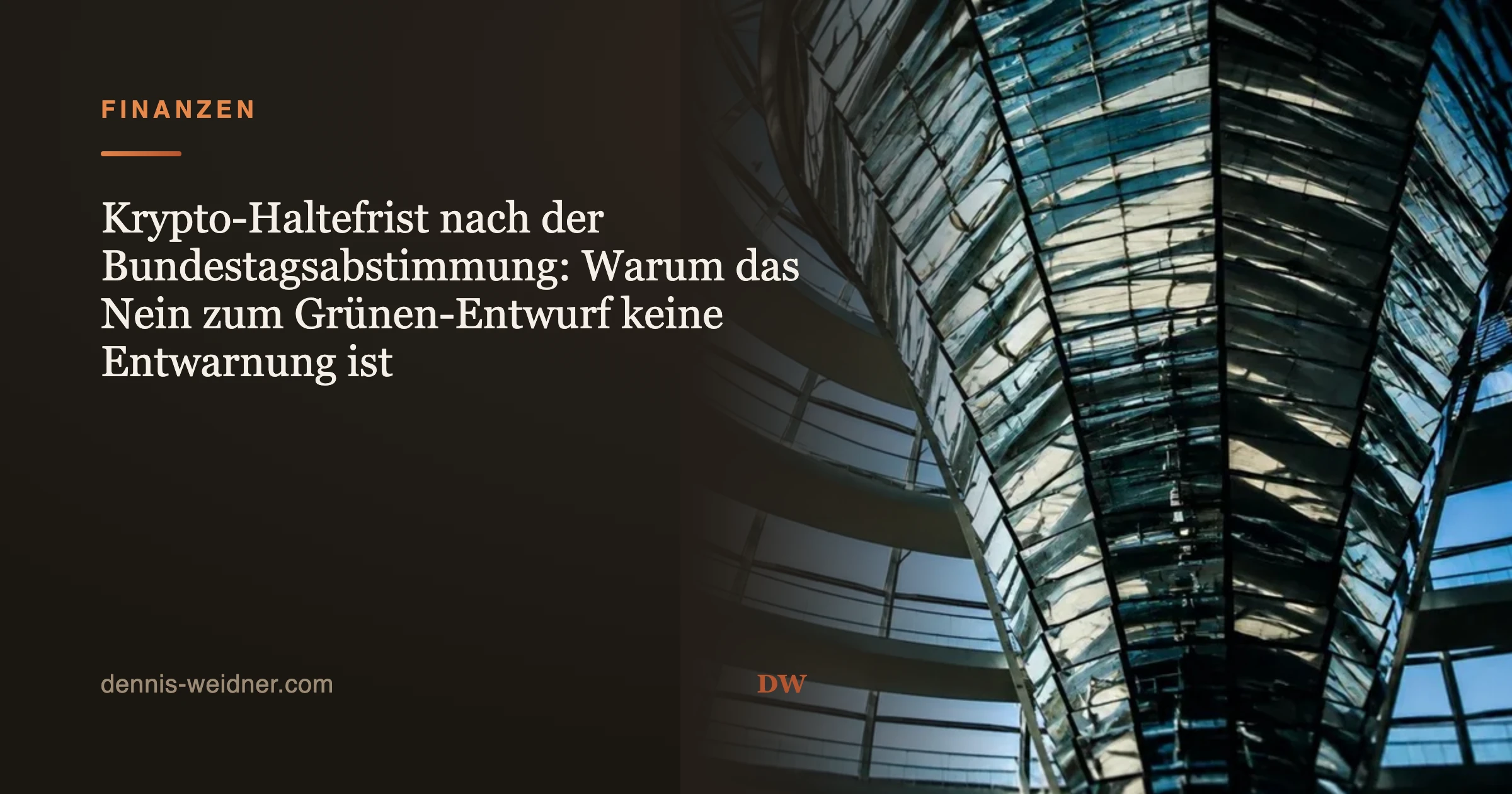 Krypto-Haltefrist nach der Bundestagsabstimmung: Warum das Nein zum Grünen-Entwurf keine Entwarnung ist