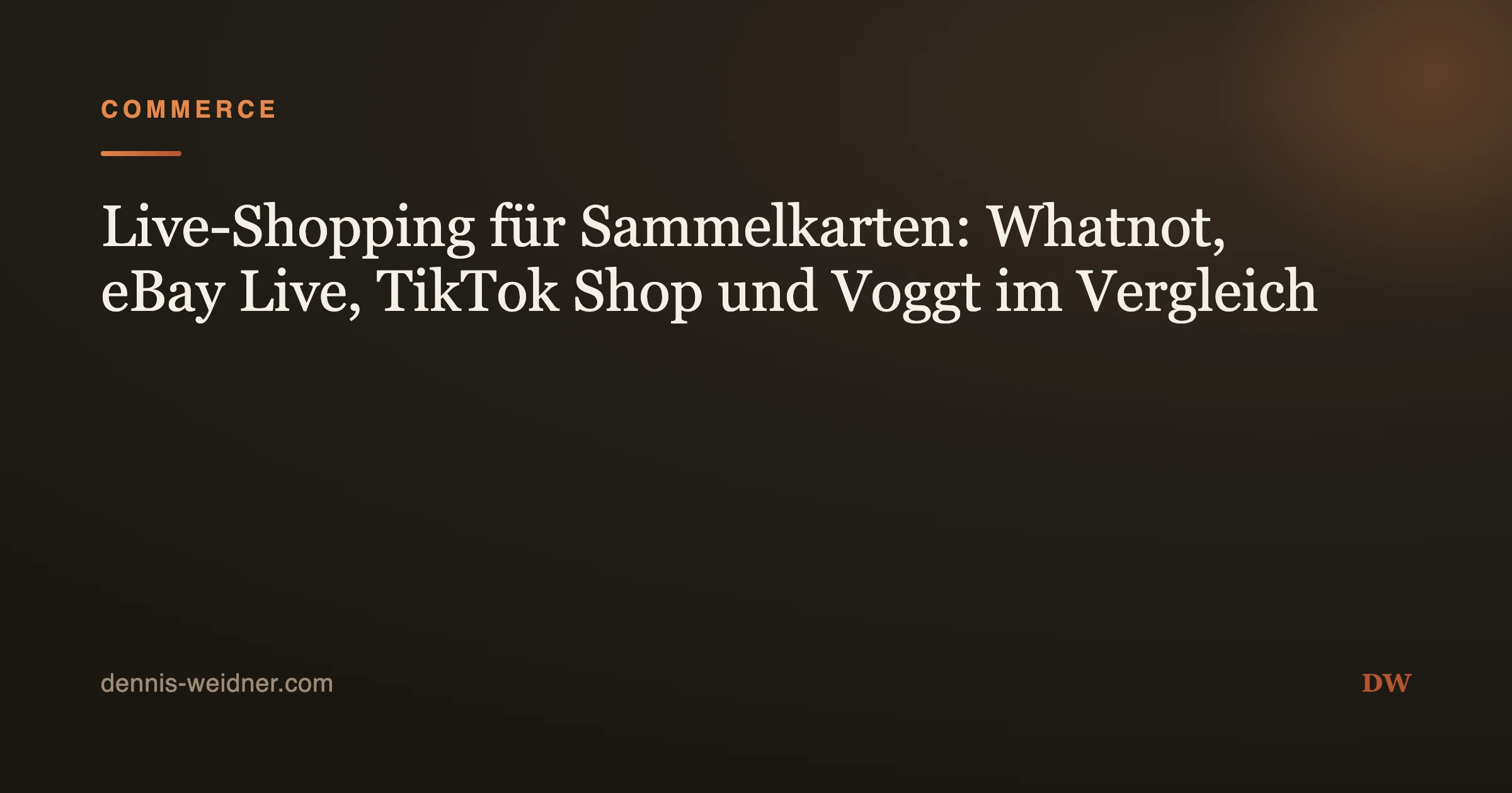 Live-Shopping für Sammelkarten: Whatnot, eBay Live, TikTok Shop und Voggt im Vergleich