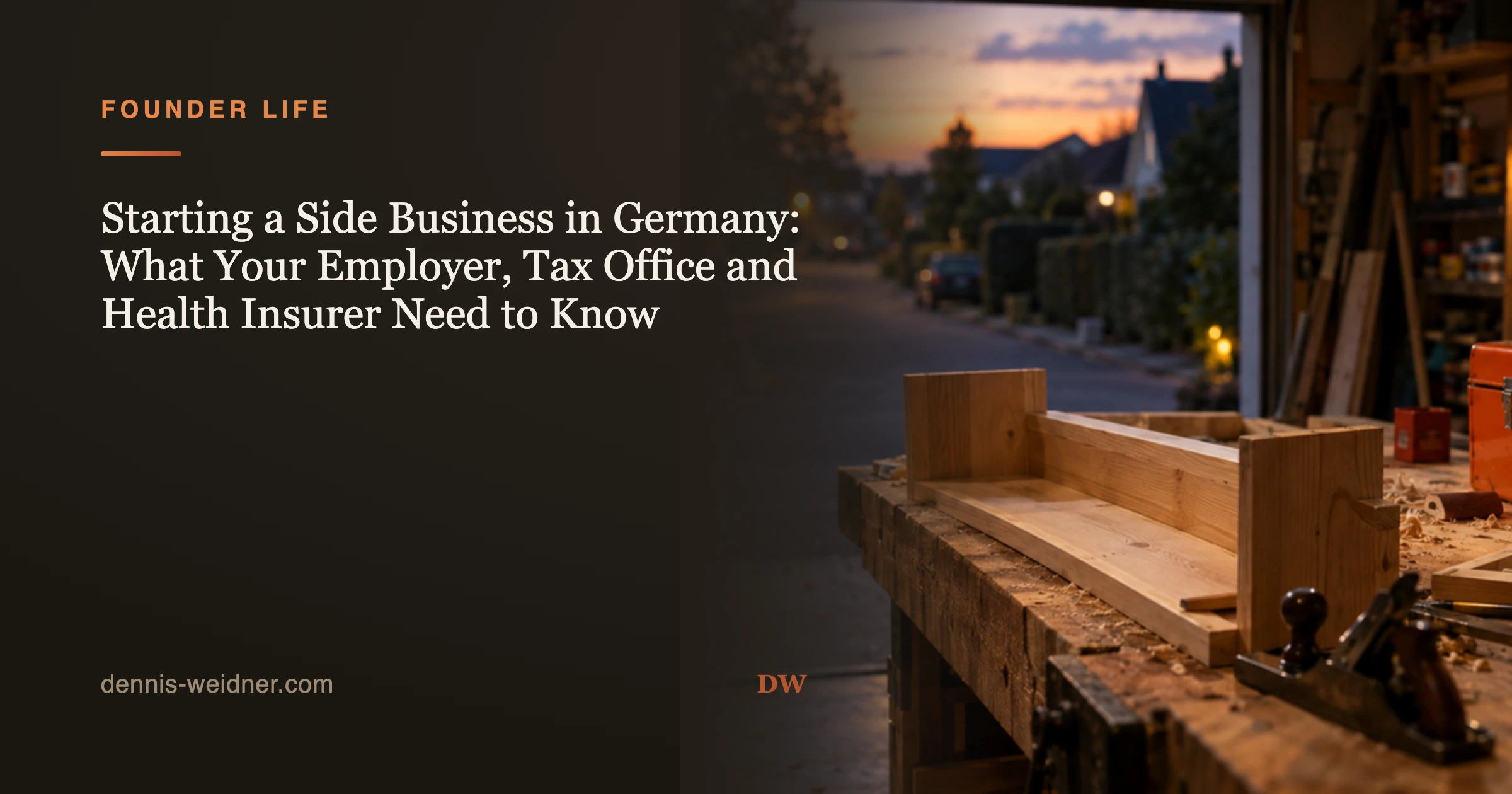Starting a Side Business in Germany: What Your Employer, Tax Office and Health Insurer Need to Know