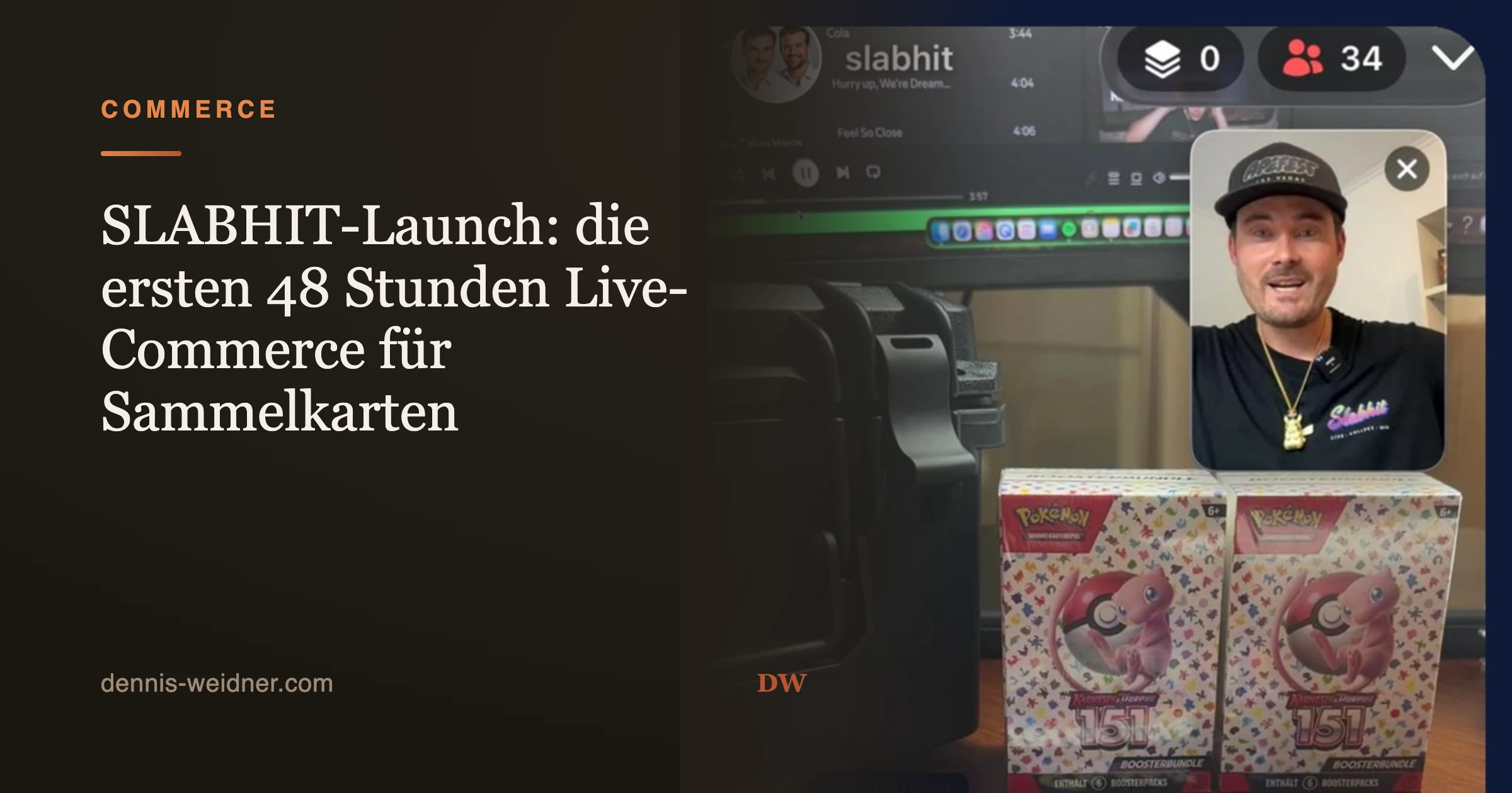 SLABHIT-Launch: Live-Commerce für Sammelkarten aus Brandenburg, die ersten 48 Stunden