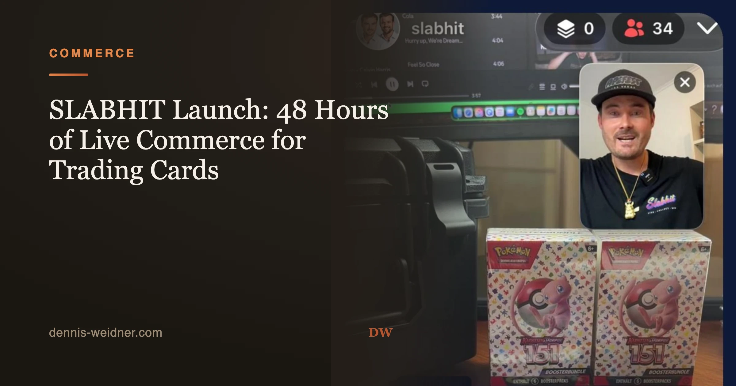 SLABHIT Launch: Live Commerce for Trading Cards from Brandenburg, the First 48 Hours