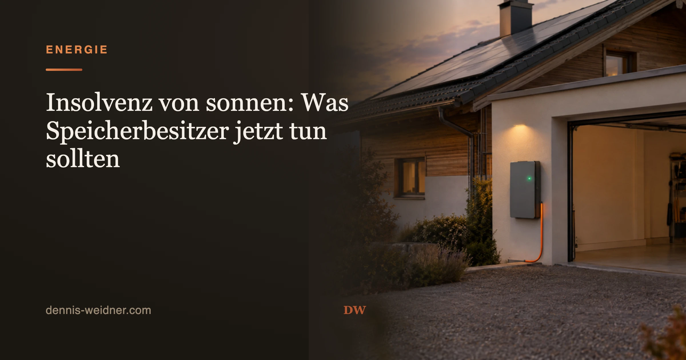 Insolvenz von sonnen: Was Speicherbesitzer jetzt tun sollten