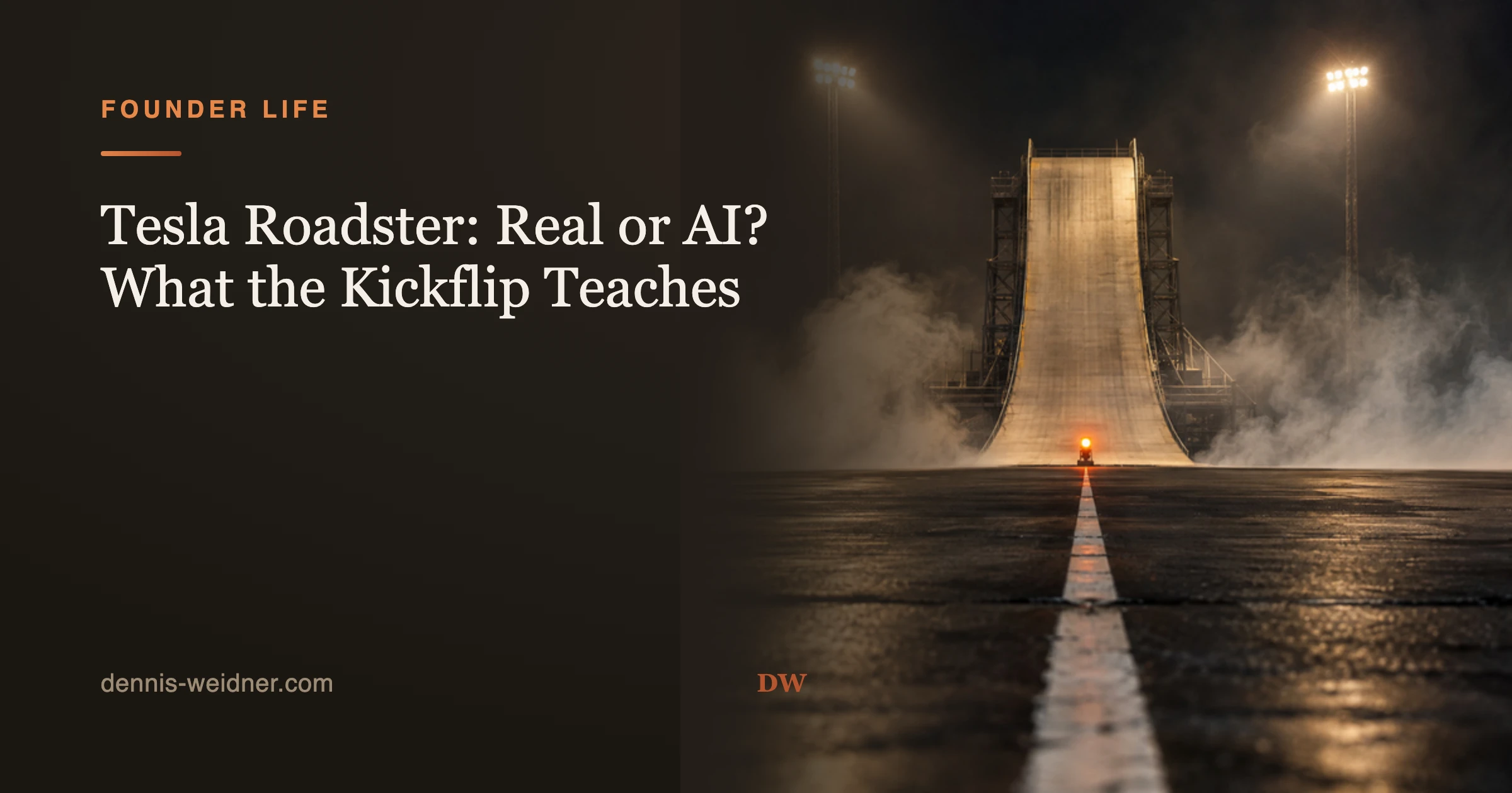 Tesla Roadster: Real or AI? What the Kickflip Teaches