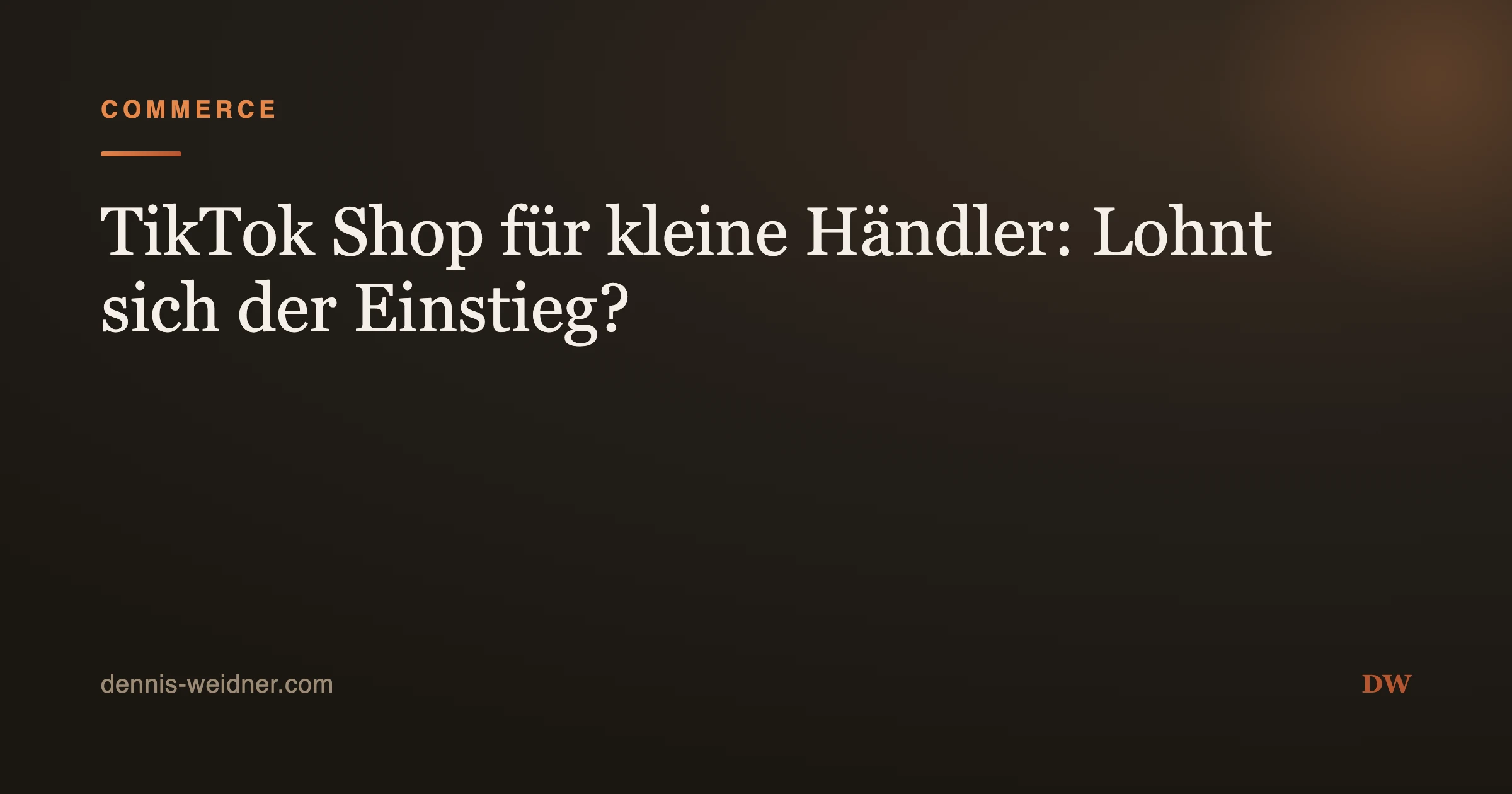 TikTok Shop 2026 für kleine Händler: Lohnt sich der Einstieg?