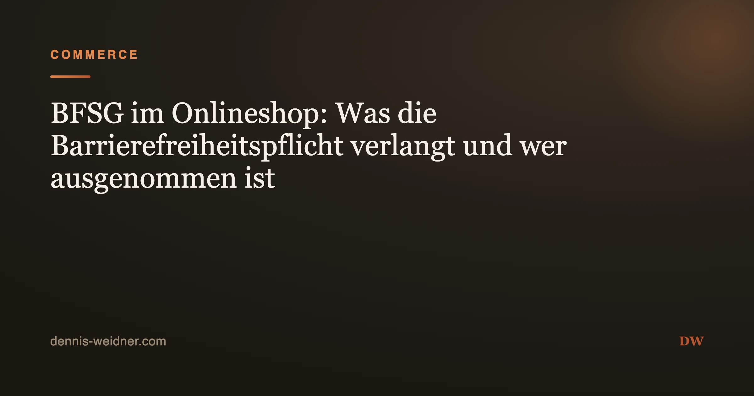 BFSG im Onlineshop: Was die Barrierefreiheitspflicht verlangt und wer ausgenommen ist